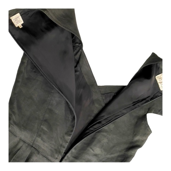 Vintage Pia Rucci black linen dress size 10 runs small. - Picture 10 of 16